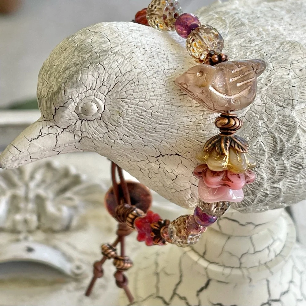 ARTISAN Bracelet “Champagne and Roses”